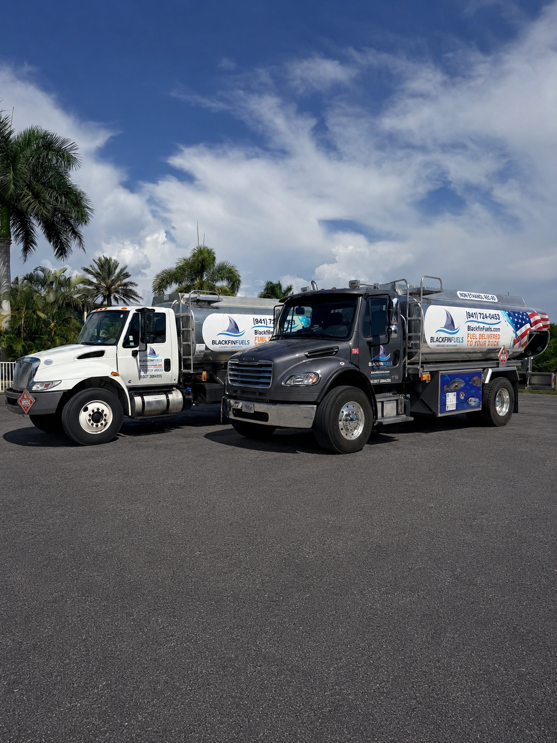 Blackfin Fuels delivery trucks